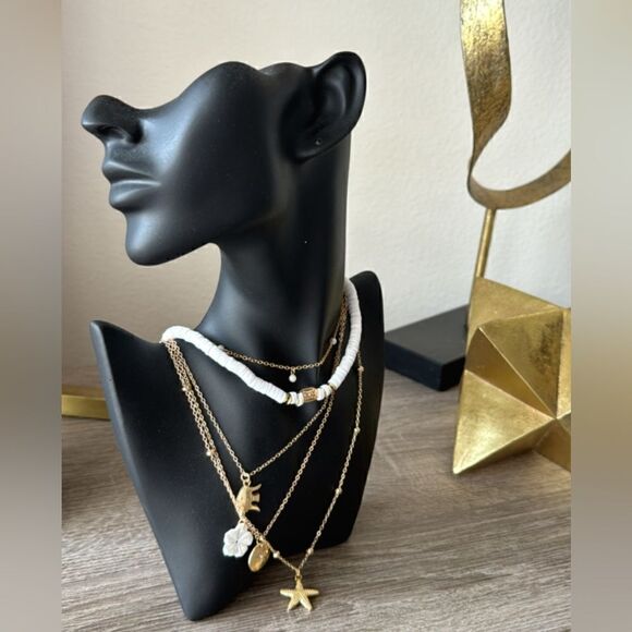 Bohemian multi layers necklace A352 - Picture 4 of 4